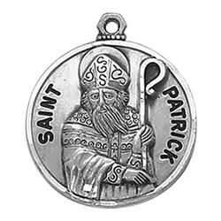Sterling Silver St. Patrick  Medal