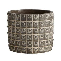 Round Beaded Pot - Medium