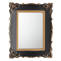 Ornate Black/Gold Mirror