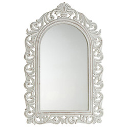 White Antique Mirror
