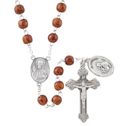 Coco Bead Rosary - Saint Anthony