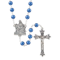 Pieta Collection Rosary - Sapphire