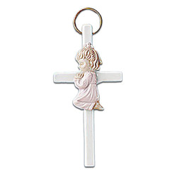 Praying Girl Wall Cross - 12/pk