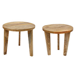 Wooden Tables - Set of 2