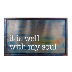Metal Wall Sign - Large - It is Well