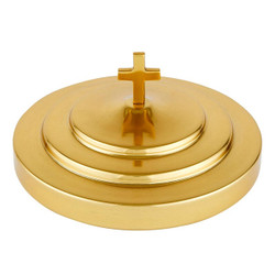 Brass Tone Aluminum Small Communion Tray Cover