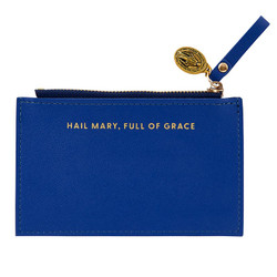 Hail Mary, Full of Grace Slim ID Zippered Credit Card Holder - 6/pk