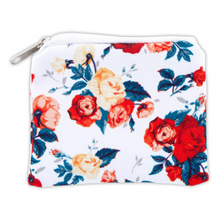 Floral Zipper Rosary Case - 12/pk