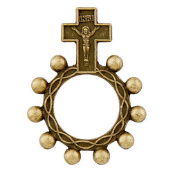 Bronze Finish Rosary Ring - 50/pk