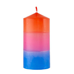 Pillar Candle - Red-Pink-Blue