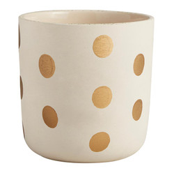 Golden Dots Flower Pot