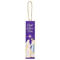 Christ the Savior Plank Ornament - 12/pk