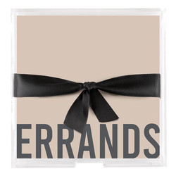 Square Acrylic Notepaper Tray - Errands