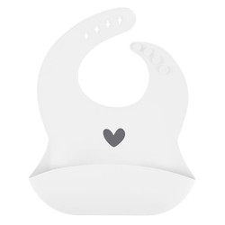 Silicone Bib - Heart