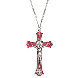 Saint Benedict Holy Mass Red Pendant