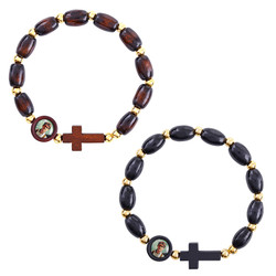 St. Pier Giorgio Frassati Rosary Bracelet Assortment (2 Asst) - 12/pk