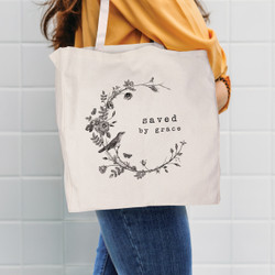Tote Bag - Saved By Grace Tote Bag - Saved By Grace