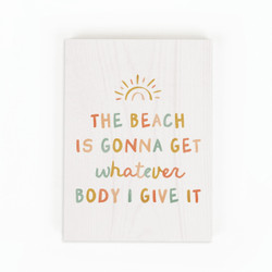 Wood Block - The Beach Is