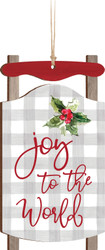 Ornament - Sled - Joy To The World