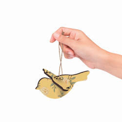 Ornament Bird Yellow
