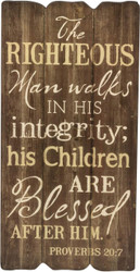 Small Fence Post  - The Righteous Man