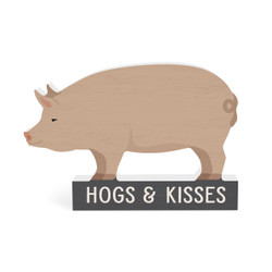 Shape Sign - Hogs and Kisses