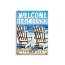 Metal Sign - Welcome To The Beach
