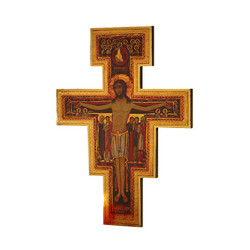 San Damiano Crucifix Marco Sevelli Florentine Plaque (WC776)