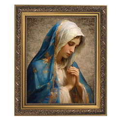 Hail Mary Gold Framed Print