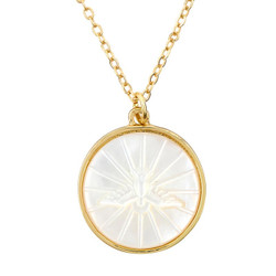 Gold Plate Dove Pendant