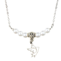 Pearl Dove Shaped Pendant