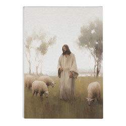 Jesus and Sheep Canvas