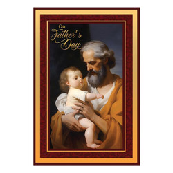 Gold Foil On Father's Day Prayer Card