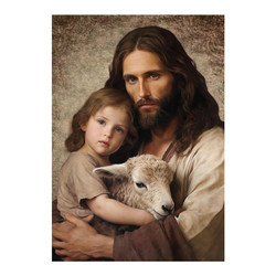 Christ the Good Shepherd Wood Plaque 