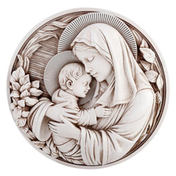 Maternal Grace Garden Wall Plaque