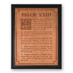 Ornate Decor Carved Art - Psalm 23 - XL Ornate Decor Carved Art - Psalm 23 - XL