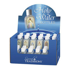Holy Water Bottle Display (6 Asst) - 36/pk
