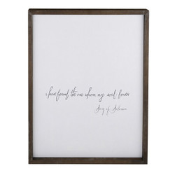 Face to Face Cadet Word Board - I Have Found The One My Soul Loves