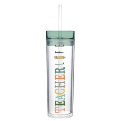 Skinny Tumbler - Teacher Life Skinny Tumbler - Teacher Life