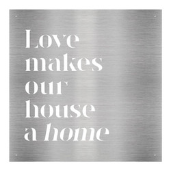 Cutout Metal Sign - Love