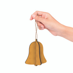 3D Ornament - Yellow Bell