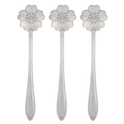 Silver Gold Spoons - Set of 3