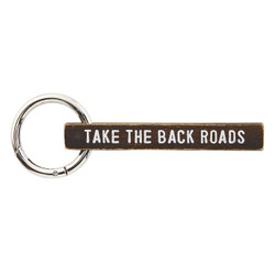Face to Face Wood Keychain - Take the Back Roads Face to Face Wood Keychain - Take the Back Roads