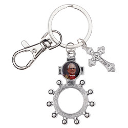 Pope Leo XIV Rosary Ring with Clip - 12/pk