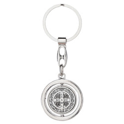 St. Benedict Spinner Key Ring - 12/pk