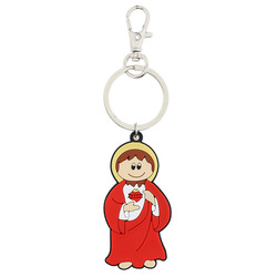 Tiny Devotions Sacred Heart Key Chain - 12/pk