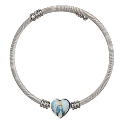 Our Lady of Grace Heart Cuff Bracelet - 4/pk