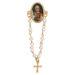 Pope Leo XIV Rosary Lapel Pin - 18/pk