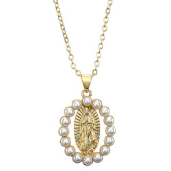 Our Lady of Guadalupe Pearl Necklace - 10/pk