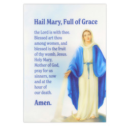 Hail Mary Prayer Acrylic Magnet - 12/pk